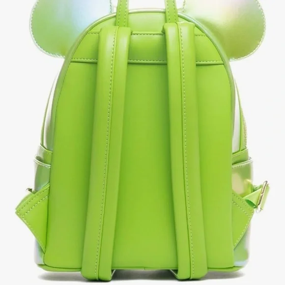 Loungefly Disney Minnie Mouse Classic series Emerald  Iridescent BP New! - Picture 2 of 13